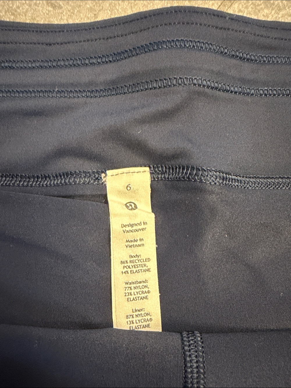 lululemon athletica Navy Performance Skort with Inner Shorts - Picture 2 of 6